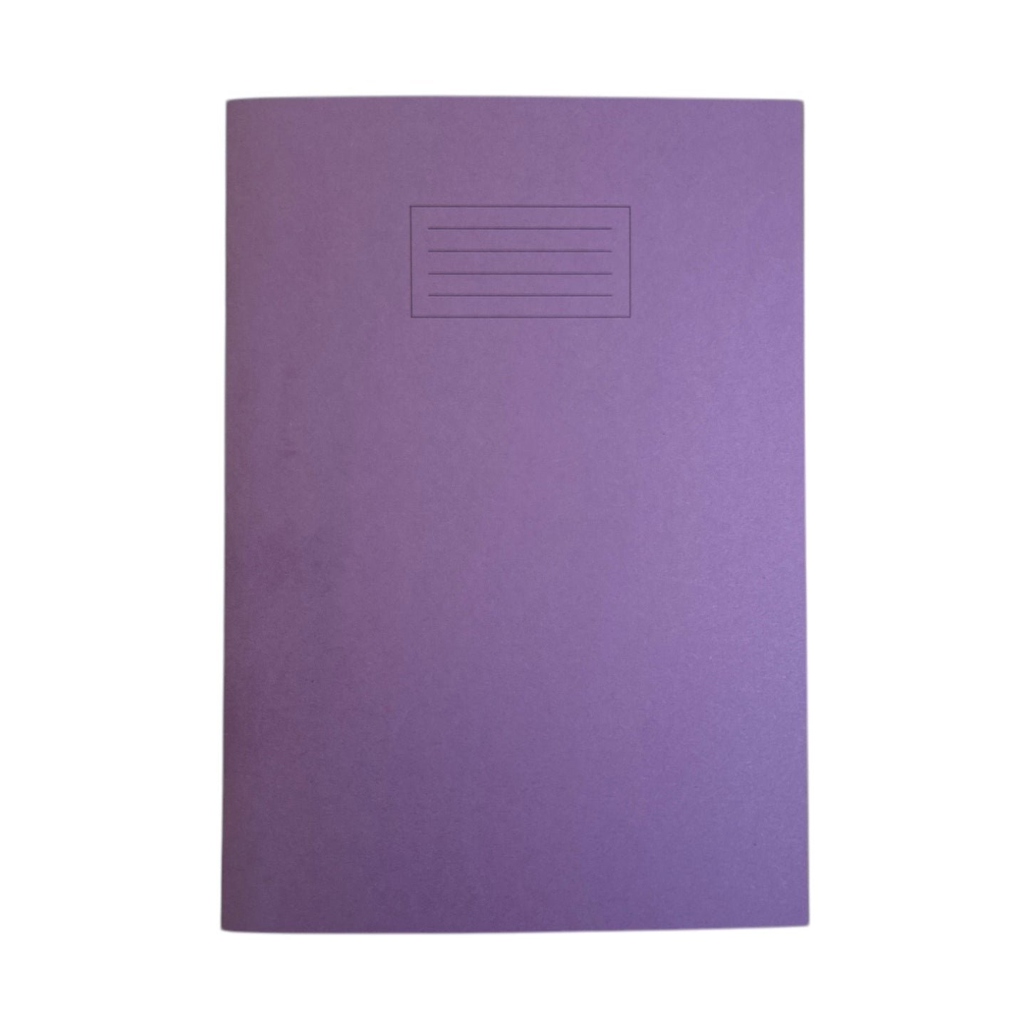 Janrax A4+ Purple 48 Page Feint Ruled and Margin Exercise Book WF Paper with 225gsm Manilla Cover 240x340mm Workbook