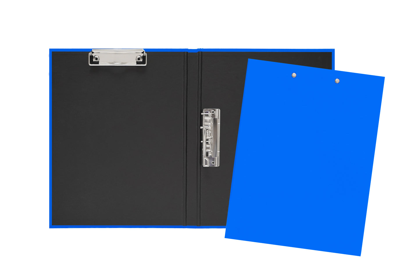 Pack of 10 Blue A4 Clipboard Document Clamp File Folders