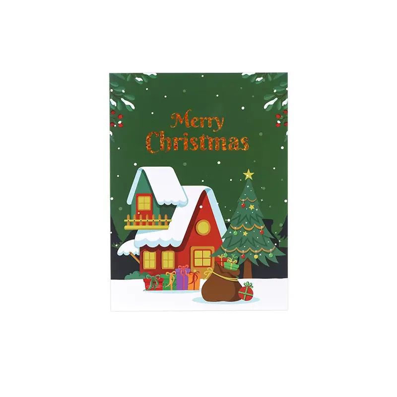 Jolly Santa & Fireplace Wonderland 3D Pop Up Christmas Card