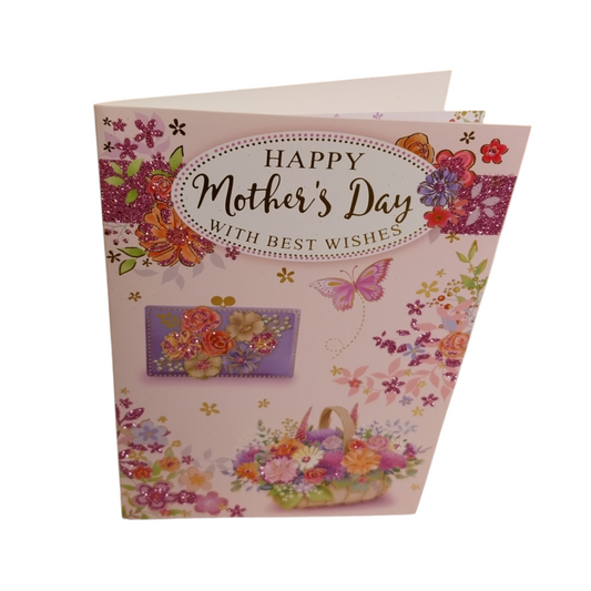 Beautiful Pastel Flowers Wallet Design Mother's Day Card