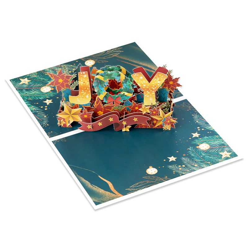 Joy in Bloom 3D Christmas Pop Up Card