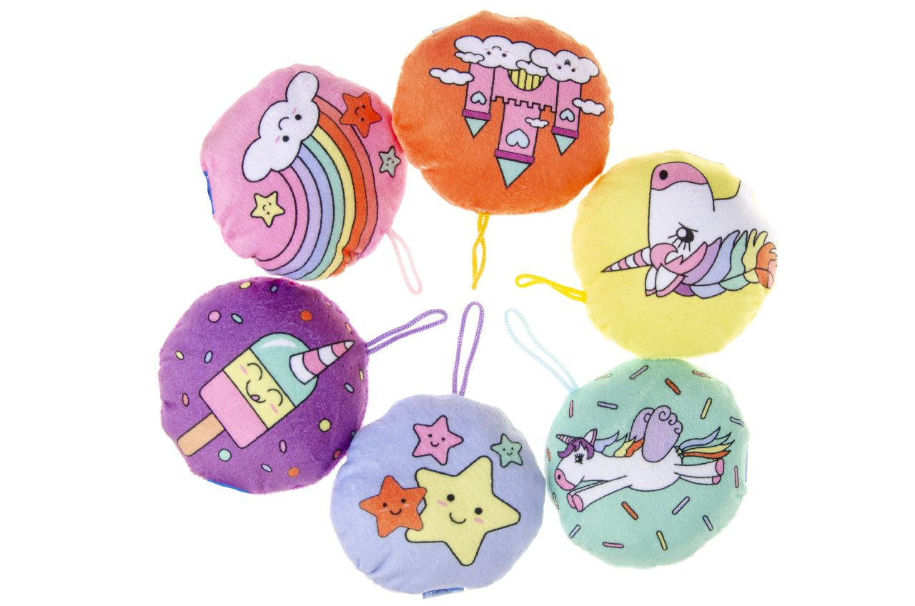 Single Plush Multicoloured Unicorn 10cm– Choice Wholesale