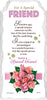 For a Special Friend Flower Design Sentimental Handcrafted Ceramic Plaque