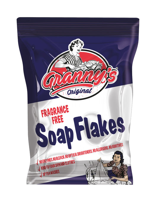 Granny's Fragrance Free Soap Flakes 425gms