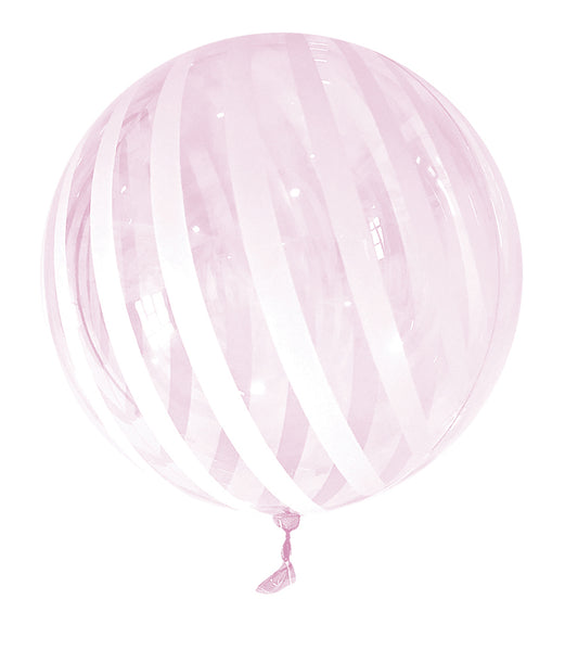 Pack of 10 Pink Striped 18" Vortex Balloons