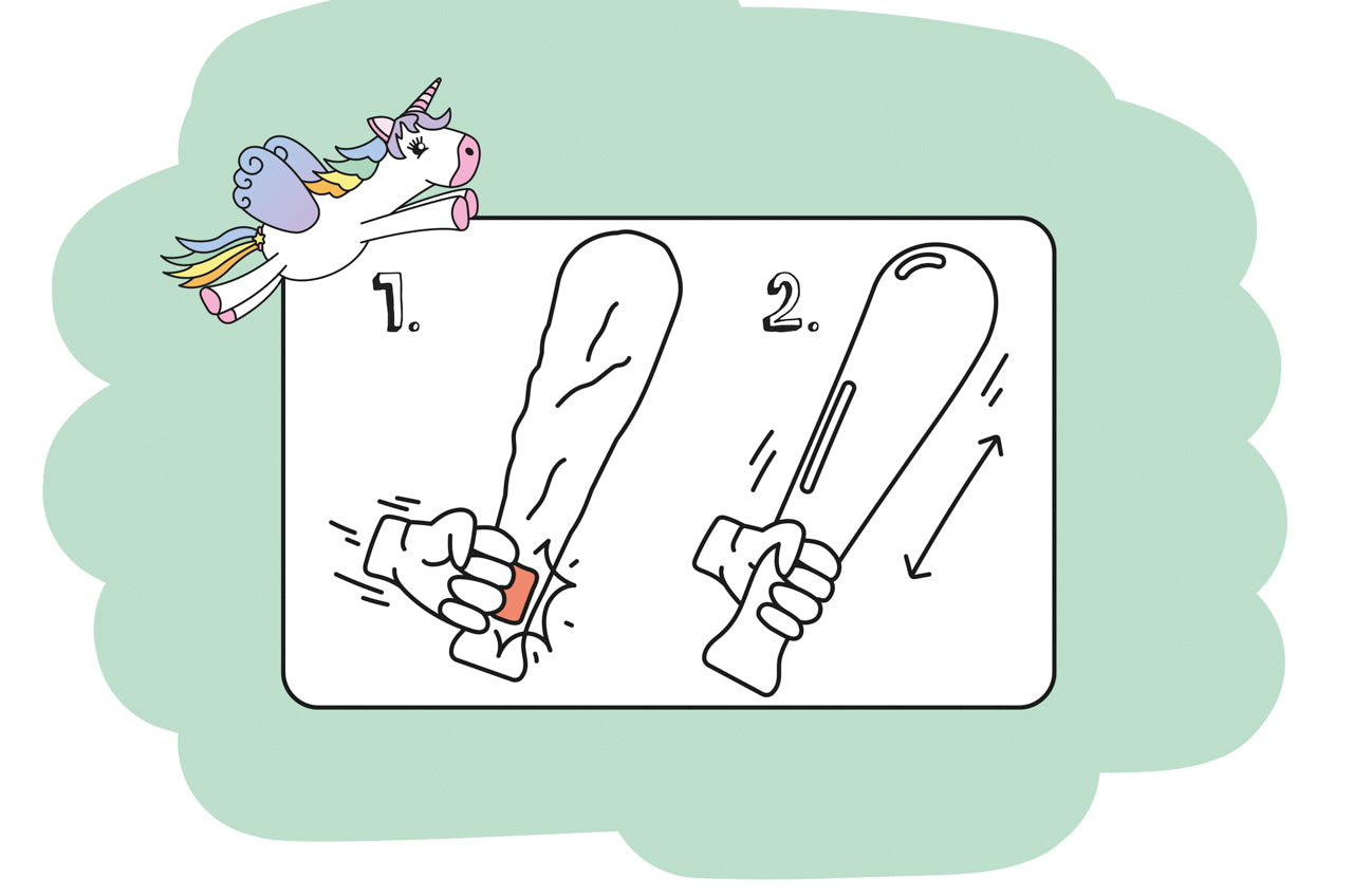 Pack of 48 Unicorn Print Self-Inflating Bats