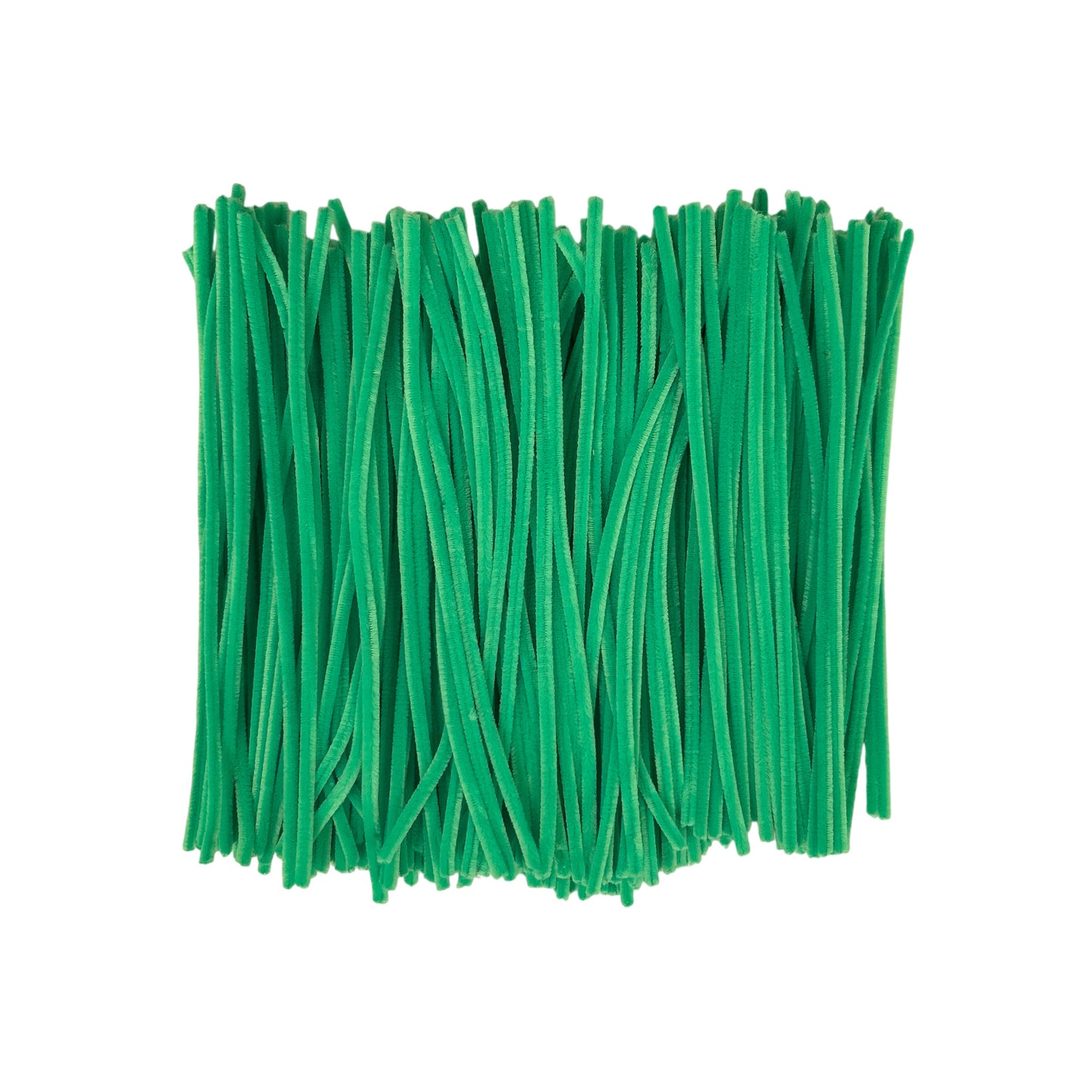 Pack of 250 Green Coloured Pipe Cleaners 30cm x 6mm Craft Chenille Stems