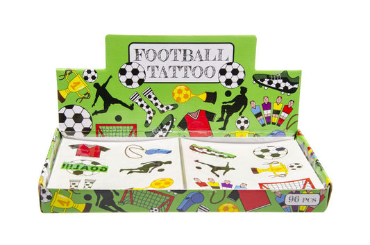 96 Pack of 6 Pieces Football Tattoos