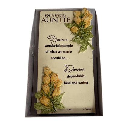 Special Auntie Timeless Words Plaque