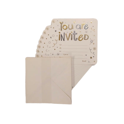 Pack of 10 You Are Invited Invitation Cards With Envelopes