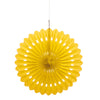 Sunflower Yellow Solid 16" Tissue Paper Fan