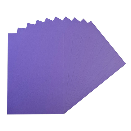 Pack of 50 A5 Violet Purple Coloured Card 160gsm Sheets