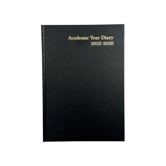 Janrax 2025-2026 A5 Week to View Black Academic Diary