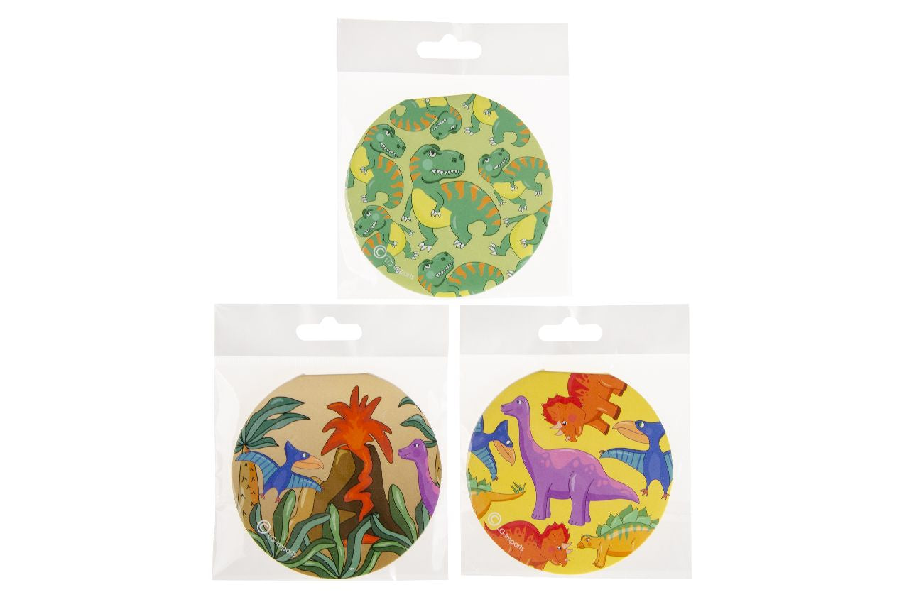 Pack of 48 Round Dinosaur Design Notebooks 8cm