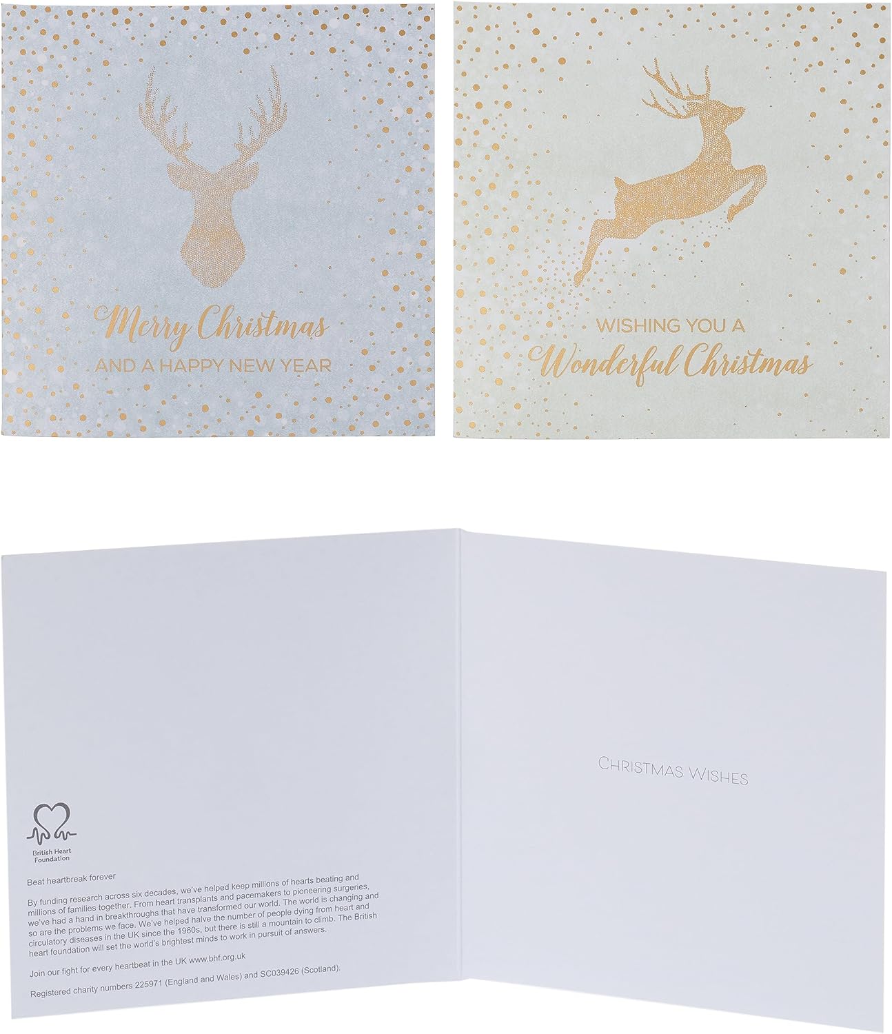 Multipack of 10 Snowman Festive Fun Design Charity Christmas Cards with Envelopes