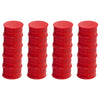Pack of 36 Red Coloured Round Flat Magnets - 24mm Whiteboard Notice Board Office Fridge