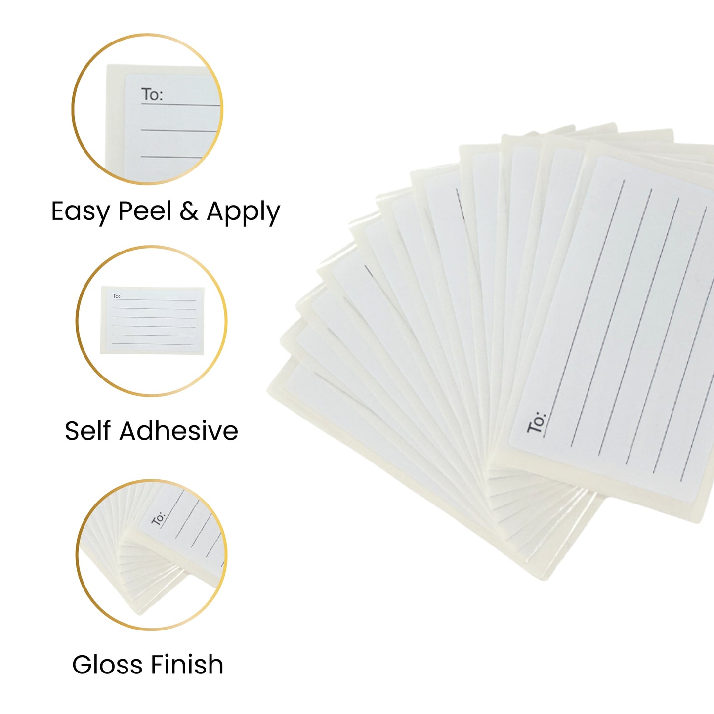 Pack of 12 Self Adhesive Parcel Labels 70x105mm