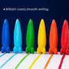 Pack of 12 Rocket Design Assorted Colour Crayons