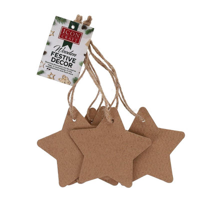 Christmas Wooden Star Festive Decoration by Icon Craft
