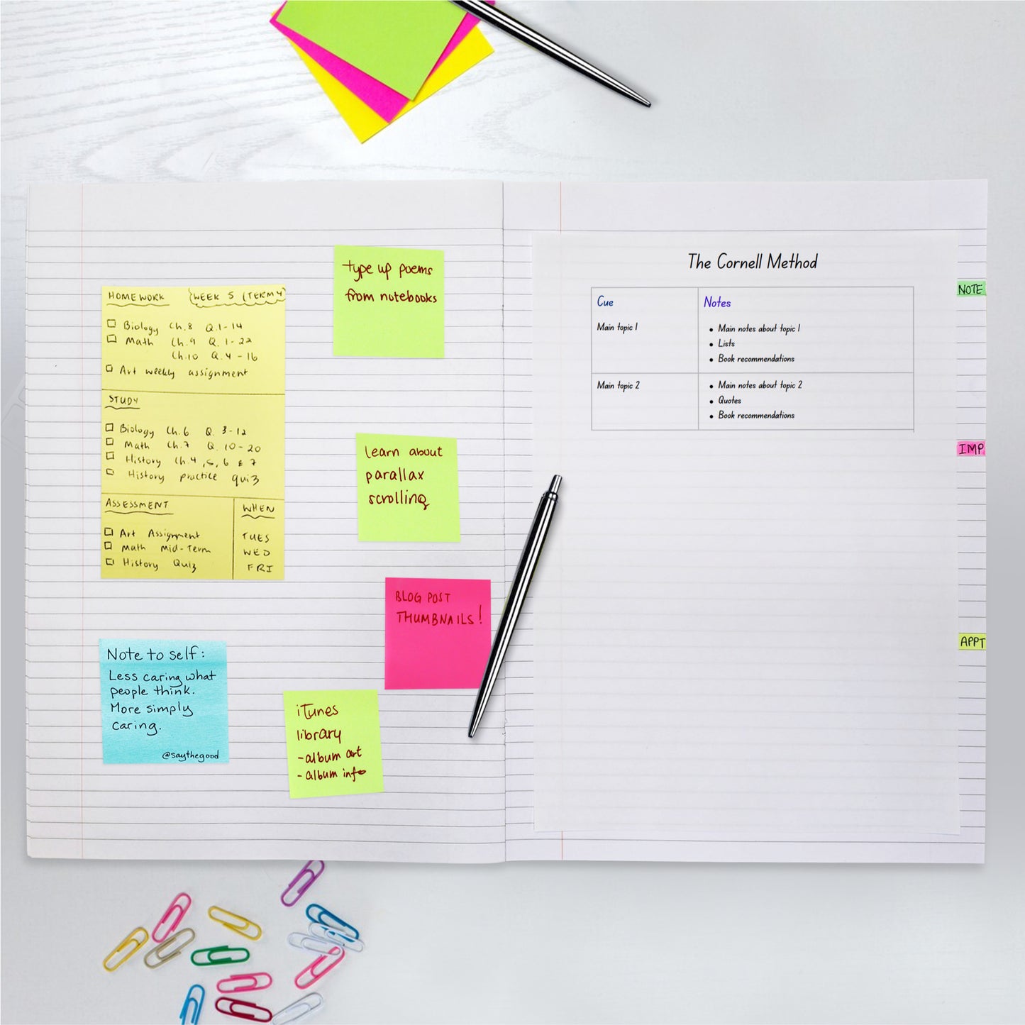 Janrax A4+ Yellow 48 Page Feint Ruled and Margin Exercise Book WF Paper with 225gsm Manilla Cover 240x340mm Workbook