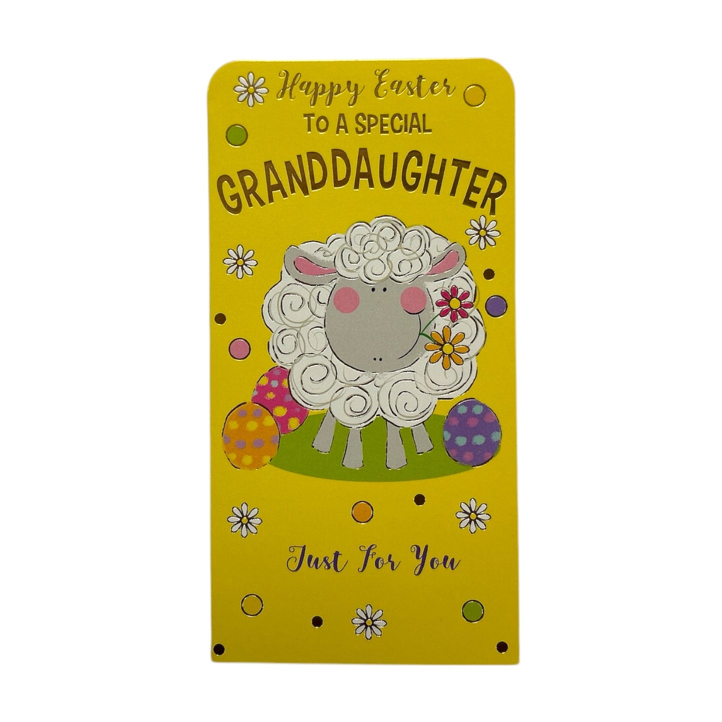 To A Special Granddaughter Cute Easter Money Wallet Card