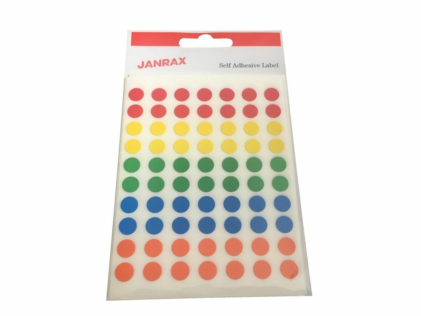 Pack of 560 Assorted Coloured 8mm Round Labels - Stickers
