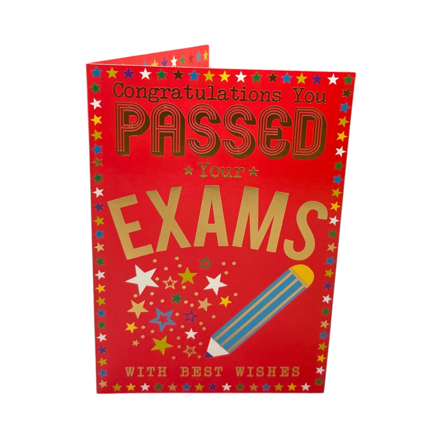 You Passed Your Exam Multi Stars Design Congratulations Card