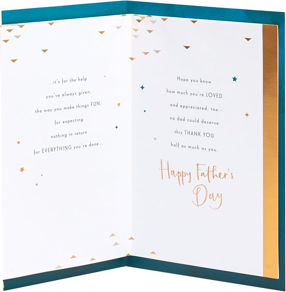 One In a Million Design For Dad Father's Day Card