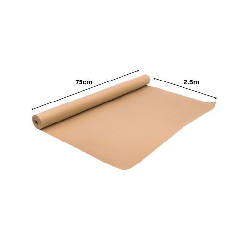 Pack of 6 Brown Kraft Wrapping Paper Rolls 700mm x 2.5m