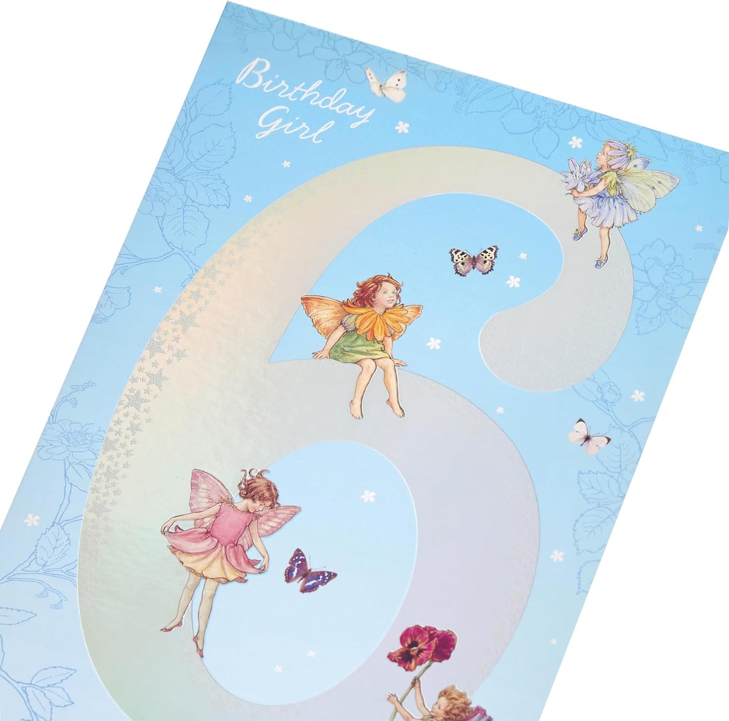 Flower Fairies Design 6th Birthday Card