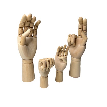 Set of 4 Both Hand Manikins in Various Sizes