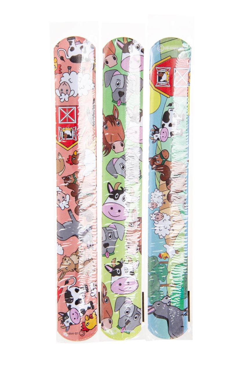 Pack of 36 Farm Animal Snap Bracelets