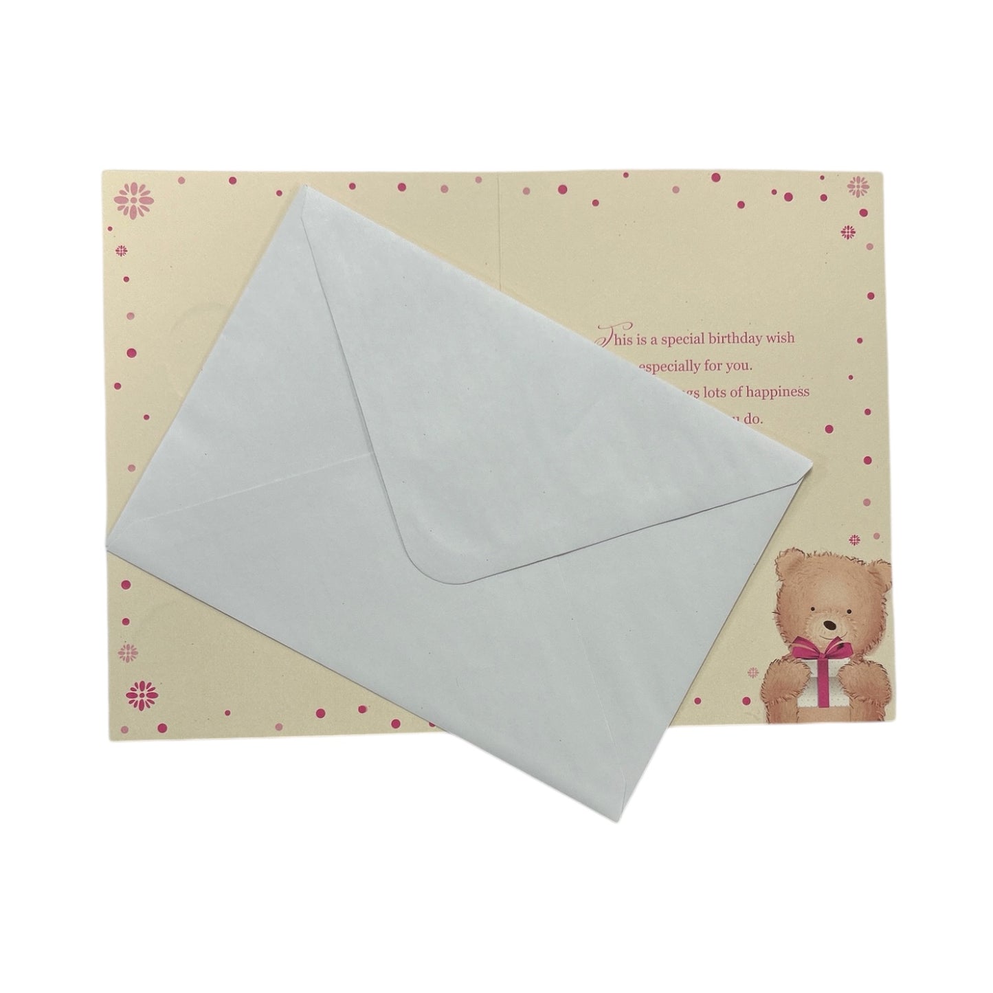 For Nanna Teddy With Gift Design Birthday Card