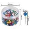 Tub of 300 Assorted Colour Map Pins 5mm
