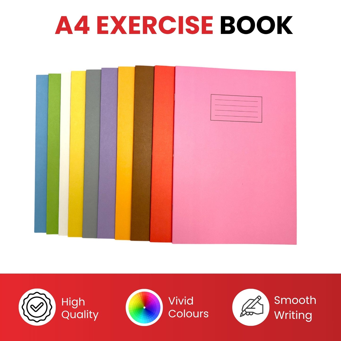 Janrax A4 Green 80 Pages Feint and Ruled Exercise Book