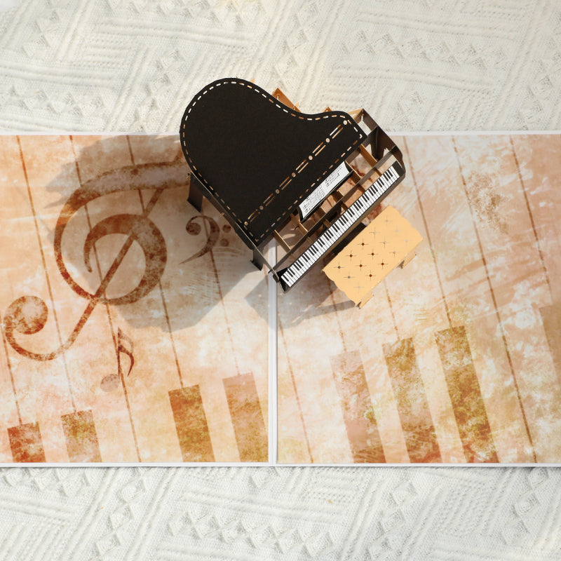 Musical Moments 3D Pop Up Piano Greeting Card