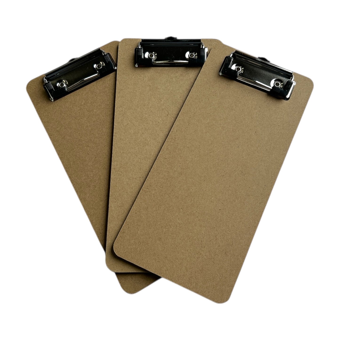 Pack of 12 Slim Wooden Clipboards by Janrax - Suitable for A6 Paper