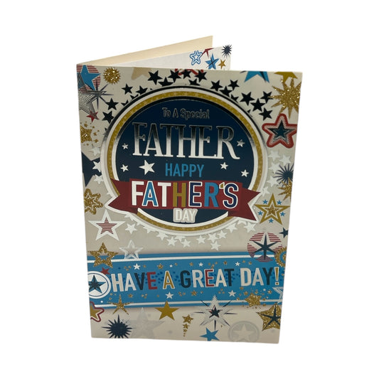To A Special Father Star Brust Design Father's Day Card