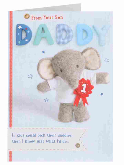 Best Daddy From Your Son Father's Day Card