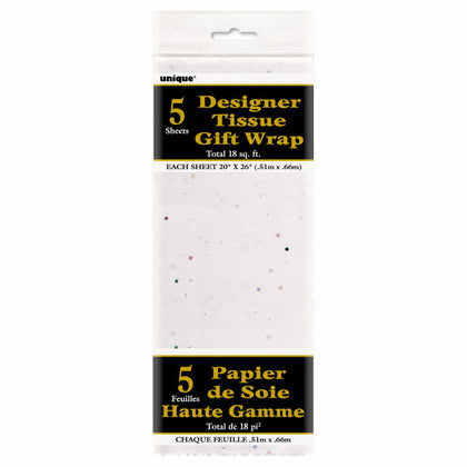 Pack of 5 Glitter Tissue Sheets