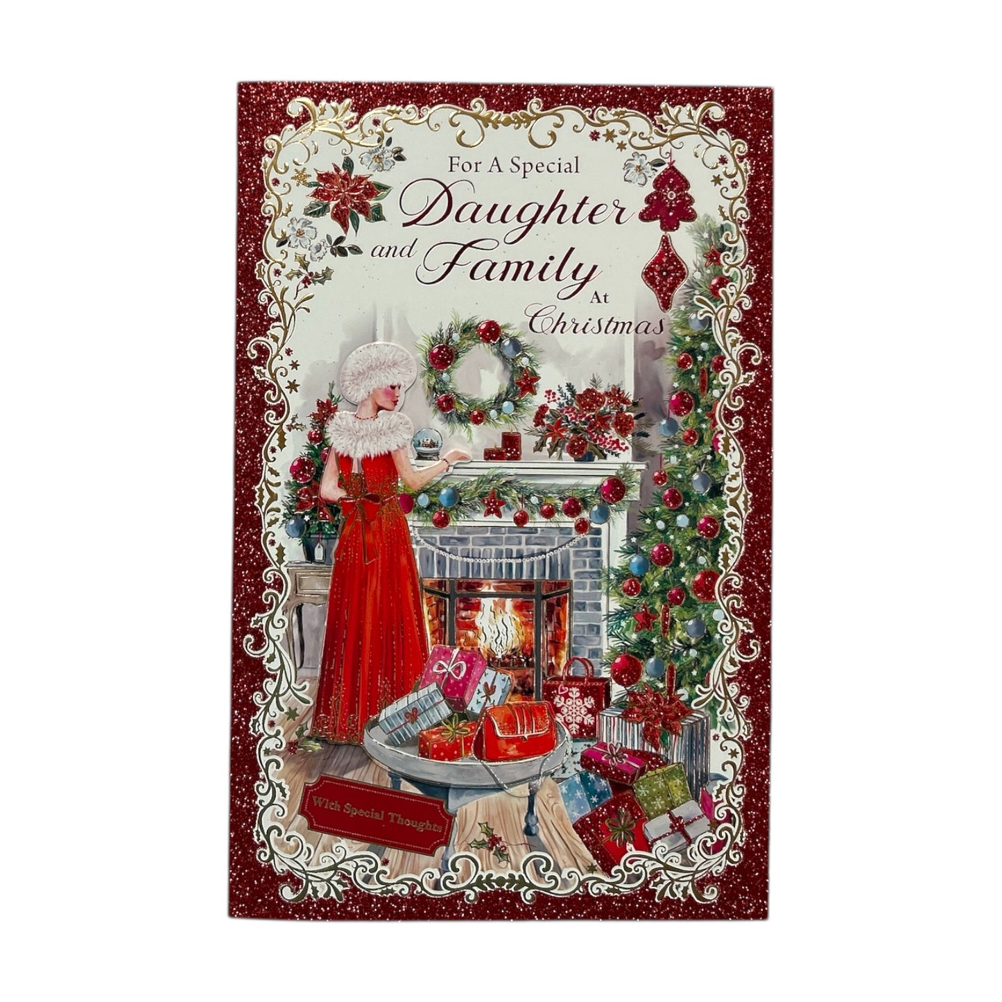 A Heartfelt Wishes For Daughter and Family Christmas Card