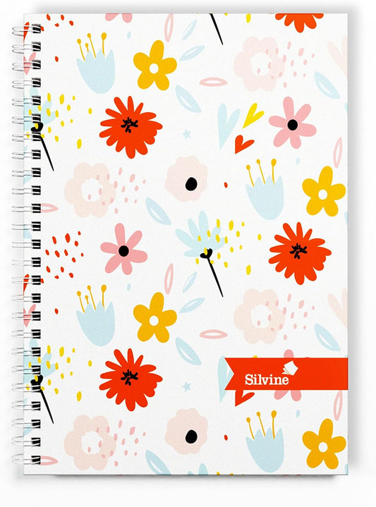 A5 140 Pages Twin Wire Marlene West Floral Hardback Notebook