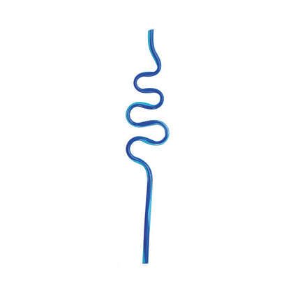 Pack of 12 Small Plastic Squiggle Straws 7.5