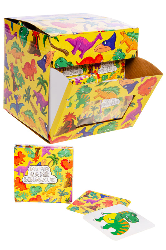 Pack of 12 Dinosaur Mini Memory Games 28 Cards