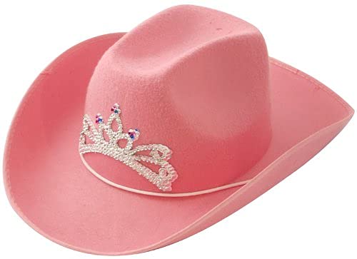 Pink Cowboy Hat with Tiara