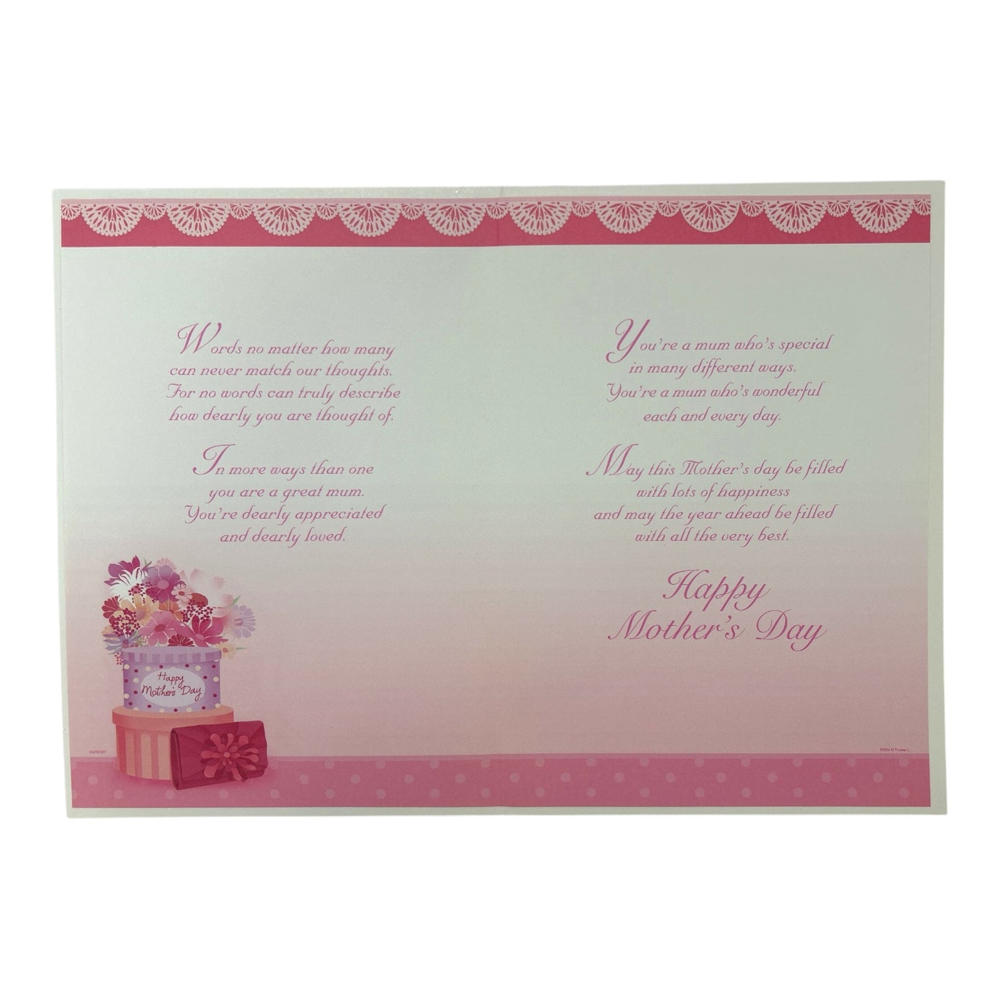 For a Special Mum Bouquet of Pastel Flowers Design Mother's Day Card