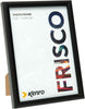 Kenro Frisco Series Black Wood Photo Frame 7x5 Inch / 13x18cm Freestanding or Wall Hanging with Glass Front