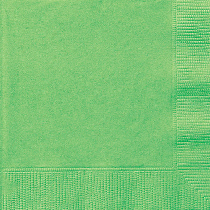 Pack of 20 Lime Green Solid Luncheon Napkins