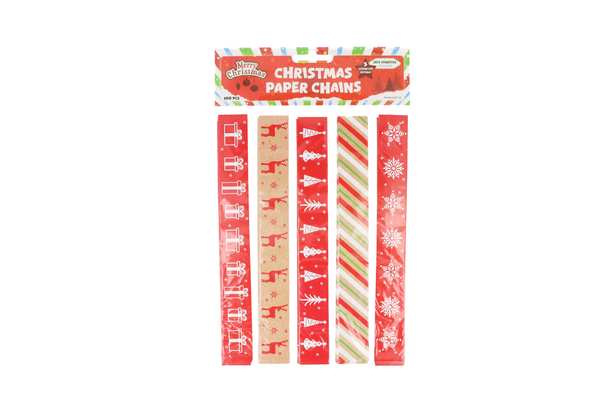 300 Pieces Christmas Paper Chains DIY Decoration Set