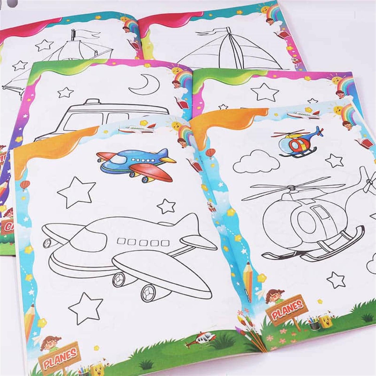 8 Pages Slim Coloring Book